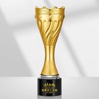 Médaille du trophée en cristal Concours de danse créative Trophée en résine Réunion annuelle Employé exceptionnel Souvenir en métal