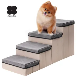 MewooFun-Escalera de escalada plegable para mascotas, escalera de alta calidad para perros