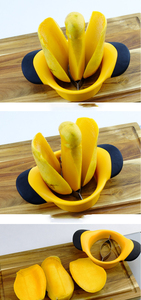 Trancheuse à fruits portable en acier inoxydable Syh651 avec poignée souple, dénoyauteur et coupeur pour mangues et légumes – Vente en gros - Product Image 6