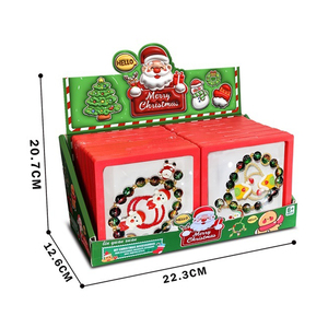 New Arrival Christmas Themed DIY <b>Beaded</b> Hair Tie <b>Kit</b> with 4 Assorted Styles for Girls Holiday Pretend Play and Gift Giving - Product Image 6