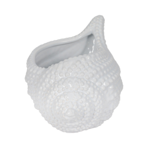Vaso per Fiori a Forma di Conchiglia in Ceramica, Fioriera Nautica per Piante da Interno ed Esterno, Vaso Decorativo Costiero - Product Image 3