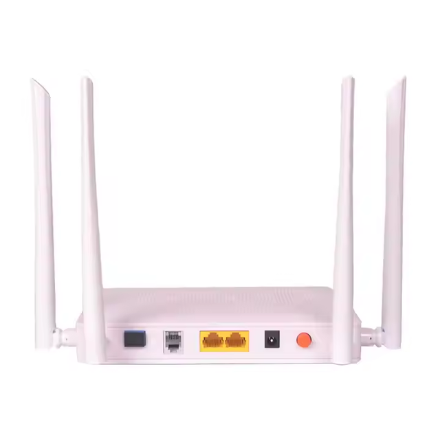 Dual Band XPON ONU with 2.4G+5G VOIP WIFI Fiber Optic Network 12V Power Supply