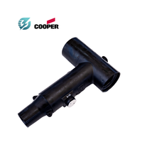 Connecteur de câble de type T à branchement frontal, matériau en caoutchouc semi-isolant extérieur, 24 kV, 630 A, vente directe usine Cooper