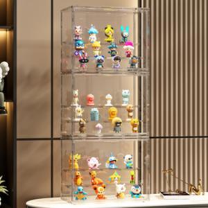 Armarios portátiles de plástico apilables Cajas ciegas para organización del hogar Solución de almacenamiento para sala de estar - Product Image 1