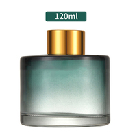Großhandel Suther 120ml Mattierte Luxus-Duftdiffusor-Glasflasche in Wunschfarbe mit rundem Kronenverschluss für Aromatherapie
