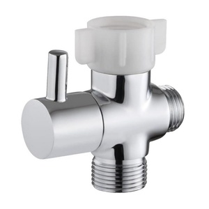 อะแดปเตอร์บิเดต์แบบ Tee Connector สำหรับโรงแรมสมัยใหม่ พร้อมวาล์วปิด-เปิด สำหรับโถสุขภัณฑ์ ขนาด 7/8 x 7/8 x 1/2 3/8  ติดตั้งง่าย - Product Image 1