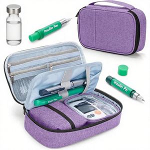 Custom Large Capacity EVA Bag Portable Outdoor Polyester Lining for Insulin Pen Diabetes Storage Medical Bag - Product Image 1