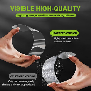 2 miếng dán màn hình điện thoại di động chống bụi, dễ dán, HD, chống nhìn trộm, kính cường lực, bảo vệ riêng tư 9H - Product Image 5