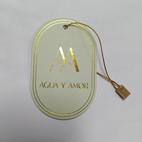 Étiquettes promotionnelles prédécoupées YH-HT2544, autocollants en vinyle personnalisés, étiquettes adhésives pour vêtements, étiquettes suspendues pour sacs