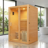 Ruang Sauna Uap Portabel Spa Pribadi untuk Penggunaan di Rumah dengan Pemanas Kompor 3KW dan Lampu Terapi 7 Warna