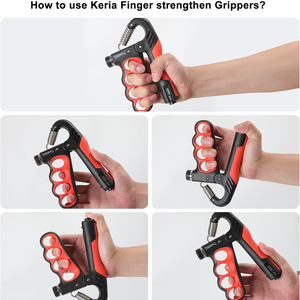 Entrenador de Fuerza de Agarre, Fortalecedor de Antebrazos, Resistencia Ajustable de 11-220 Libras, Mango Antideslizante, Portátil, Ligero y Ergonómico - Product Image 2