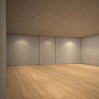 Conteneur de studio de musique insonorisé d'enregistrement de bureau préfabriqué de haute qualité de 20 pieds avec panneaux acoustiques