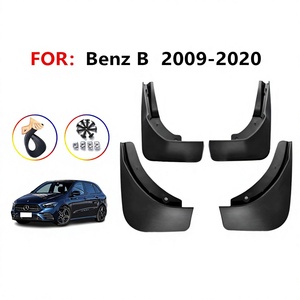 Pour Mercedes-Benz Classe B Garde-boue en plastique noir pour porte de voiture avec ruban adhésif 3M 2009 Présent - Product Image 5