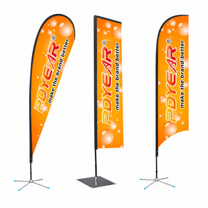 Banderas Publicitarias Personalizadas con Impresión por Sublimación, Banderas de Playa Tipo Lágrima, Banderas Voladoras para <span class=keywords><strong>Eventos</strong></span> y Promociones - Product Image 1