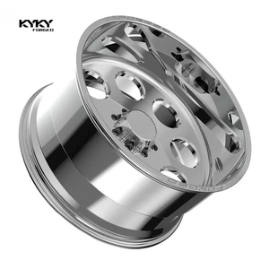 Ruedas Forjadas KYKY Pulidas Nuevas 20x10/20x12/20x14/22x10 con Tapas Centrales Flotantes 8x6.5/8x165.1/8x170/8x180 para Camionetas - Product Image 3