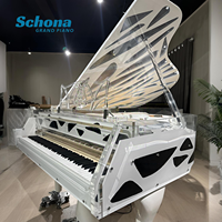 Piano à queue mécanique de luxe Panda Crystal Acrylic 88 touches pour la maison/l'hôtel/les concerts, instrument à clavier
