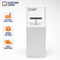 Support de Présentation Détachable Personnalisé Moderne avec Plateau en Acrylique Cristal, Enveloppe Graphique Magnétique, Portable en Acier Carbone Facile à Utiliser