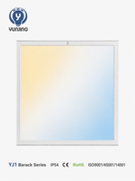 Panneau LED carré YJ1 Series 2x2ft (600*600*10mm) en aluminium fin et moderne, IP54, pour salle blanche pharmaceutique