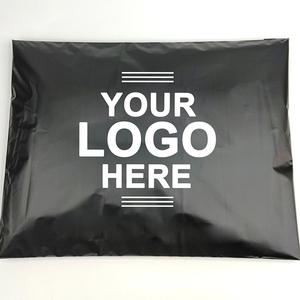 Sac d'emballage logistique surdimensionné noir imprimé, imperméable, auto-adhésif, en plastique, pour coursier express - Product Image 2