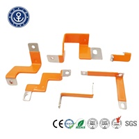Barre omnibus flexible en cuivre laminé type 99,9 % T2 C1100 nickelé/étainé orange certifiée CE pour distribution d'énergie de véhicules électriques