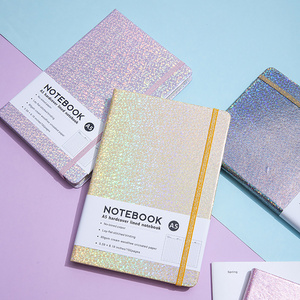 Cuaderno A5 con cubierta de cuero PU brillante, con páginas rayadas, para uso en oficina/escuela, agenda, diario, planificador, para regalo. - Product Image 5