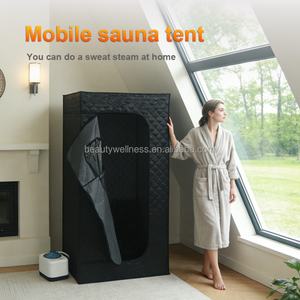 Btws Foldable Wet Steam Sauna Tent Portable Home Spa Sauna Room Sauan Dome <b>with</b> Chair & <b>Remote</b> <b>Control</b> - Product Image 4