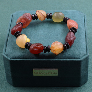 Braccialetto a mano donna colorato con personalità catenaria a mano orchidea di seta dorata naturale - Product Image 6