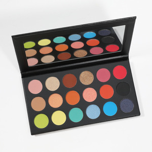 Palette de fards à paupières 18 couleurs haute pigmentation, neutres, nacrés, mats, scintillants et pailletés fins, <span class=keywords><strong>maquillage</strong></span> multicolore pour les yeux - Product Image 1