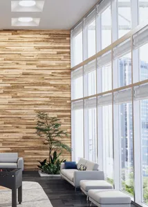ECOJAS 현기증 방지 소음 감소 60dB PET 재활용 소재 현대 사무실 LED 펜던트 조명을위한 다채로운 조명