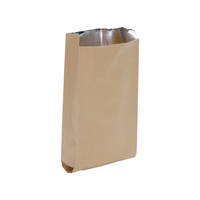 Sacs en papier kraft doublés d'aluminium jetables pour pizza et chips, résistants à la graisse, recyclables, emballage pour snacks BBQ
