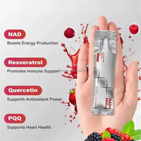 Mélange de Boissons OEM de Haute Qualité NAD+ 1000mg Saveur Baies pour la Santé de la Peau, l'Énergie et la Concentration - 30 Sachets