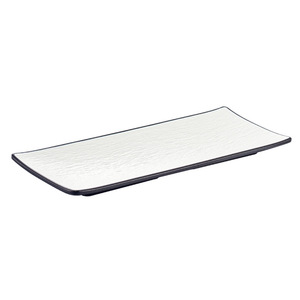 Assiette rectangulaire en mélamine pour barbecue, sushi, hot pot, viande grillée, usage commercial, couleur unie - Product Image 3