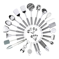 29 Buah Set Peralatan Masak Dapur Stainless Steel Tahan Panas Anti Lengket Set Peralatan Masak Dapur