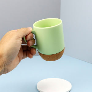 Preço de Fábrica Caneca de Cerâmica Branca de 6oz para Sublimação com Fundo de Cortiça Isolante Caneca de Café de Cerâmica Personalizada com Base de Cortiça - Product Image 4