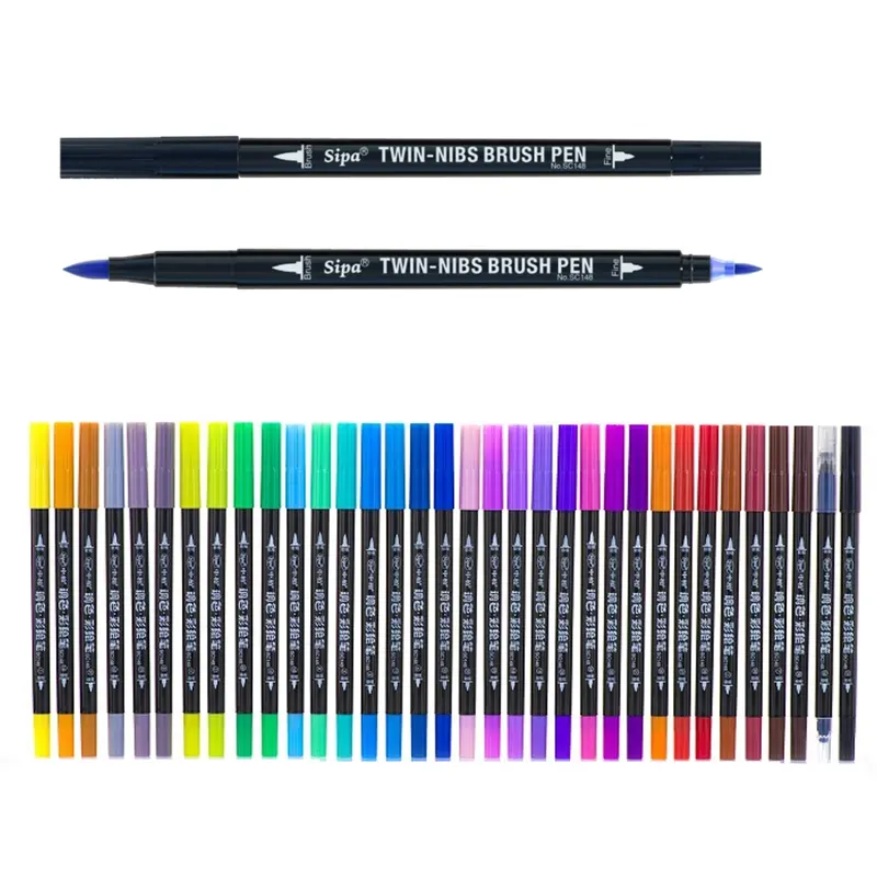 卸売業者の色ブラシペンの使い方インクスケッチ落書き洗える水彩ペン
