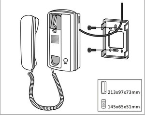 Tension d'entrée <span class=keywords><strong>220V</strong></span> Système d'interphone audio pour téléphone de porte à deux usages familiaux <span class=keywords><strong>Sonnette</strong></span> 3208AA - Product Image 6