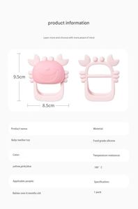 Jouet à mâcher souple en forme de gant, sucette à thème animal mignon, anneau de dentition pour bébé en silicone de qualité alimentaire, jouets sensoriels pour nourrissons - Product Image 6