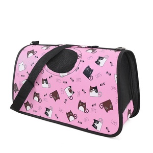 MB-3037 Wholesale High Quality <b>Cat</b> Carrier Shoulder Bag Tote <b>Cat</b> Leather Pet Carrier Pet Carriers Travel Soft Bag - Product Image 1