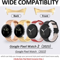 Adaptateur de connexion de bracelet de montre en acier inoxydable 316L de 18mm pour Google Pixel Watch 1 2022