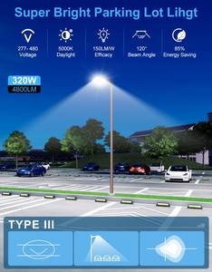 NGTlight - Iluminación LED para Exteriores con Sensor Fotoeléctrico UL CUL ETL DLC de 100 W, 200 W, 320 W, 450 W para Estacionamientos y Calles - Product Image 3