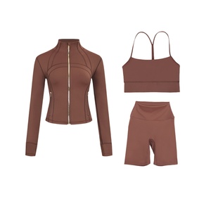 Gilet a Y a cinque punte in tinta unita, con colletto corto alla coreana, traspirante, aderente, slim-fit, per sport e fitness da <span class=keywords><strong>donna</strong></span> - Disponibile - Product Image 1