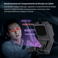 Kamera Mobil Trackerking Dash Cam Real Time ADAS DMS Live Streaming 2 Kanal GPS Wifi DashCam 4G Ai Alarm Black Box DVR