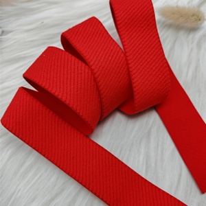 Custom Red Bands Soft <b>Elastic</b> Webbing for Underwear Waistband <b>Elastic</b> Band Jacquard <b>Elastic</b> Straps Waistband New Design <b>Belt</b> - Product Image 1