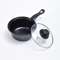 Ensemble d'ustensiles de cuisine antiadhésifs avec poignées en acier inoxydable Casserole en verre à fond d'induction pour usage domestique dans la cuisine pour les aliments commerciaux