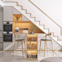 Meuble de rangement sous escalier moderne et personnalisé, buffet, mobilier de maison