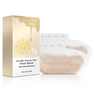 Masque à la cire au collagène et paraffine, 100% ingrédients naturels, masque pour le pied, hydrate <span class=keywords><strong>l</strong></span>'<span class=keywords><strong>eau</strong></span>, éclaircit <span class=keywords><strong>les</strong></span> lignes, original - Product Image 2