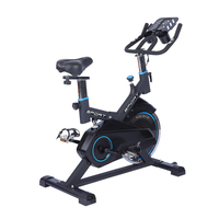 Vélo d'exercice d'intérieur en acier inoxydable avec volant d'inertie de 6 kg, affichage numérique, résistance à la friction et grand support pour téléphone