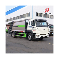 Camion à benne à ordures diesel de haute qualité de 16 mètres cubes, véhicule de compression des déchets, manuel, norme d'émission Euro 3, à vendre