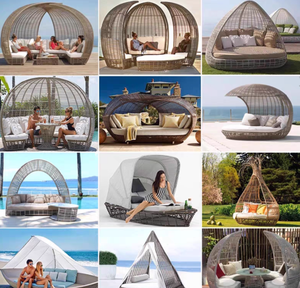 Chaise d'été Chaises longues Mobilier d'extérieur Chaise d'attente 3 places - Product Image 6