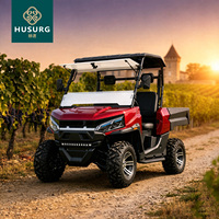HUSURG Véhicule tout-terrain électrique 72V à 2 places, robuste, avec benne de chargement pour les travaux en vignoble, en ferme et en verger